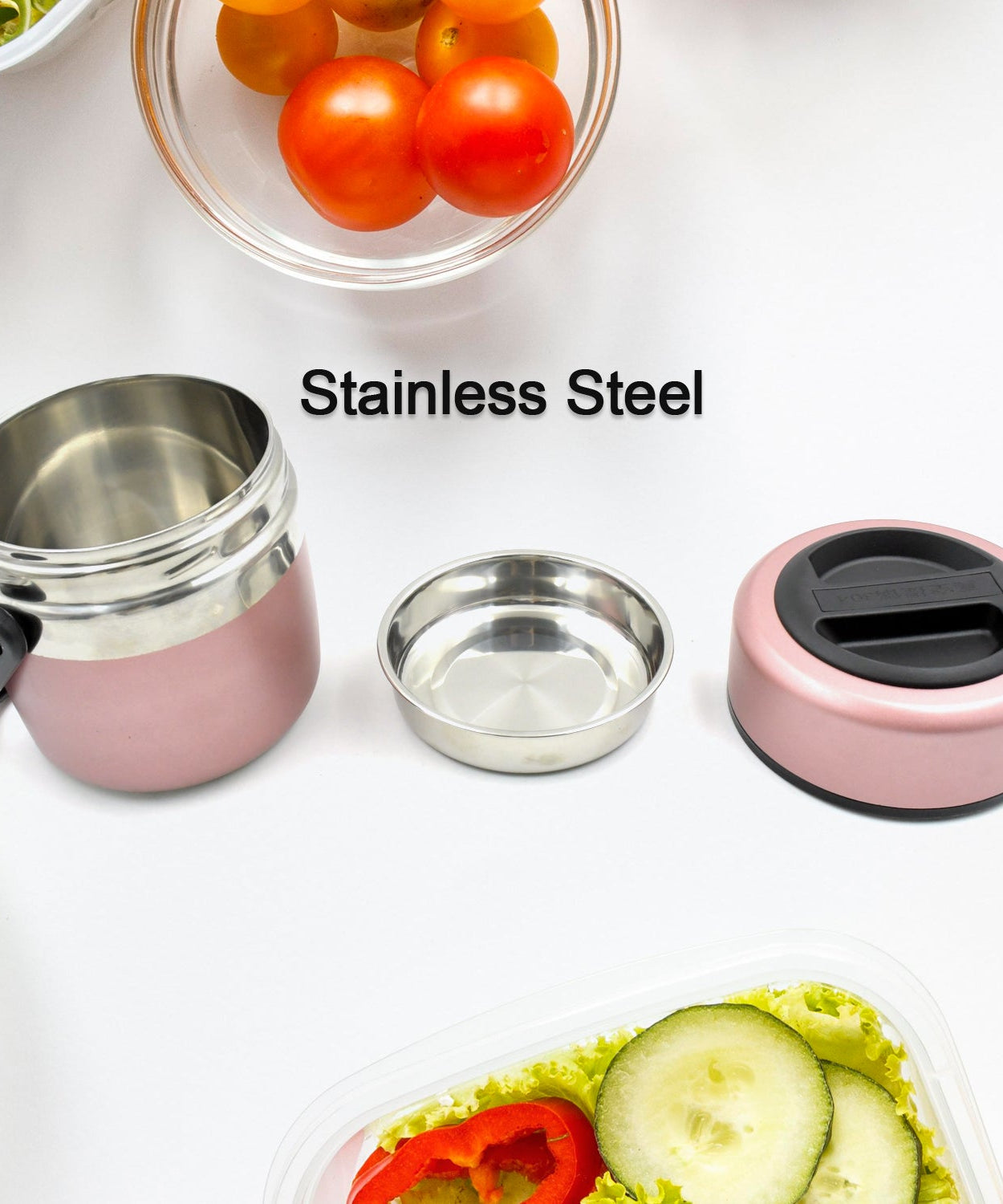 Thermos flask with easy-to-open lid and color options