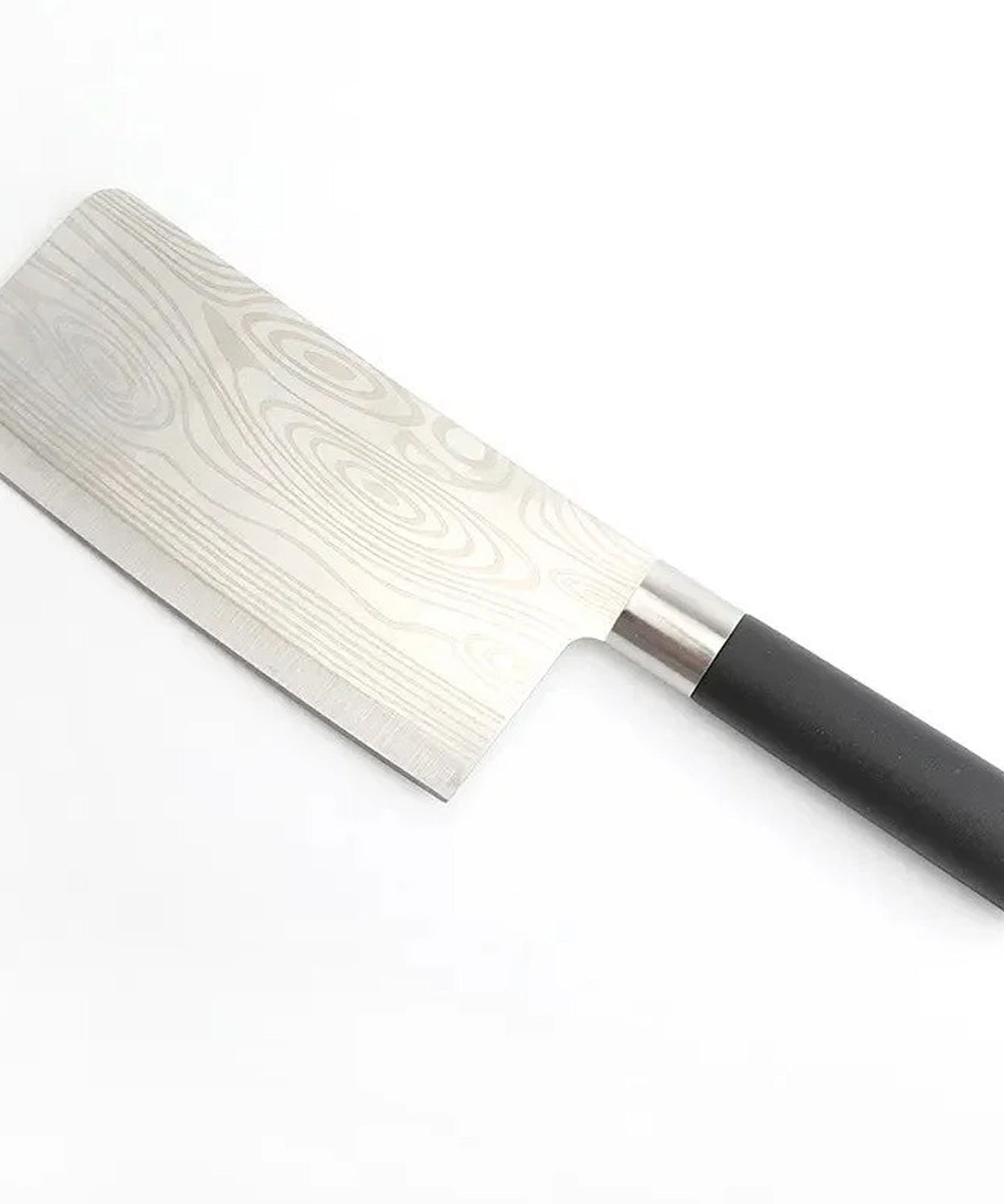 Stainless Steel Chef Damascus Cleaver Vegetable Knife with Plastic Handle & Cover, Multipurpose Use for Kitchen or Restaurant (12 Inch)