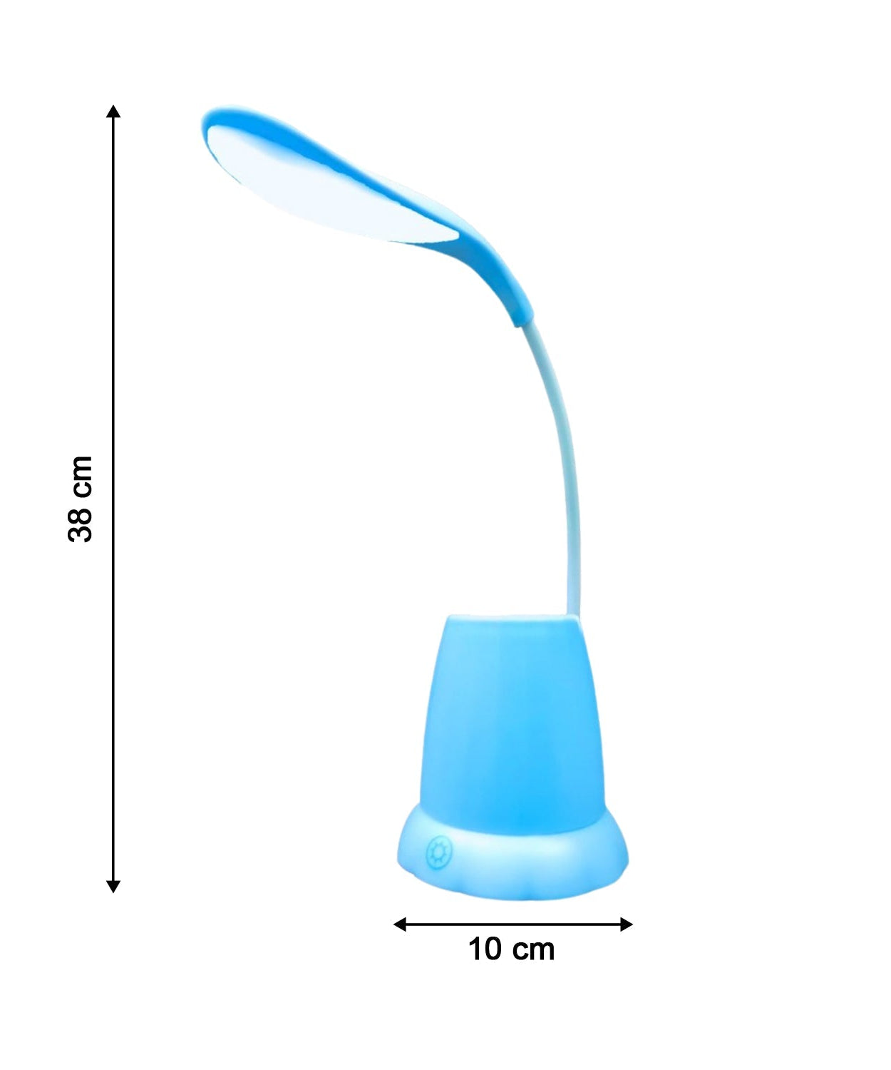 Table lamp with pen holder and adjustable light