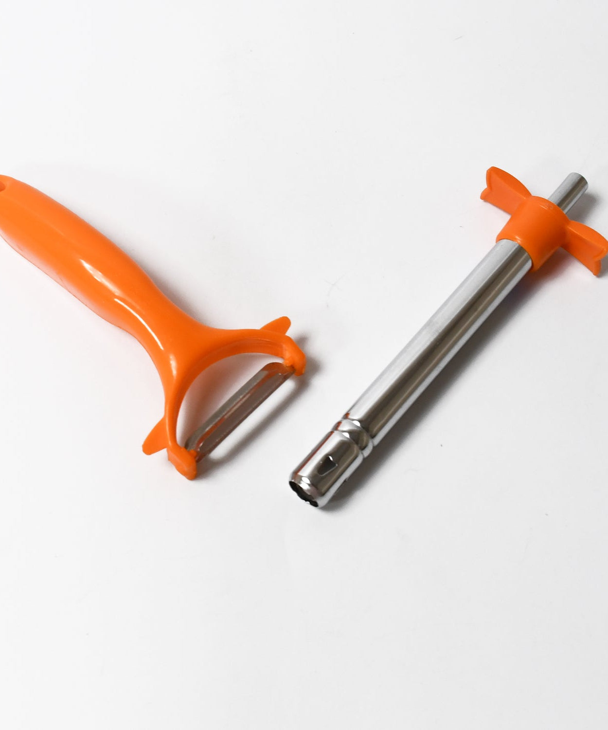 2 in 1 Kitchen Combo Lighter, Stainless Steel Durable Gas Lighter with Vegetable Cutter Peeler, For Kitchen Steel Gas Lighter (2 Pc Set)