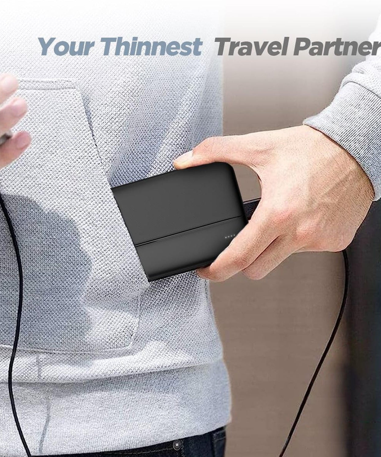 Lithium-Polymer, 2 USB Output, Power Bank, 10000mAh (1 Pc)