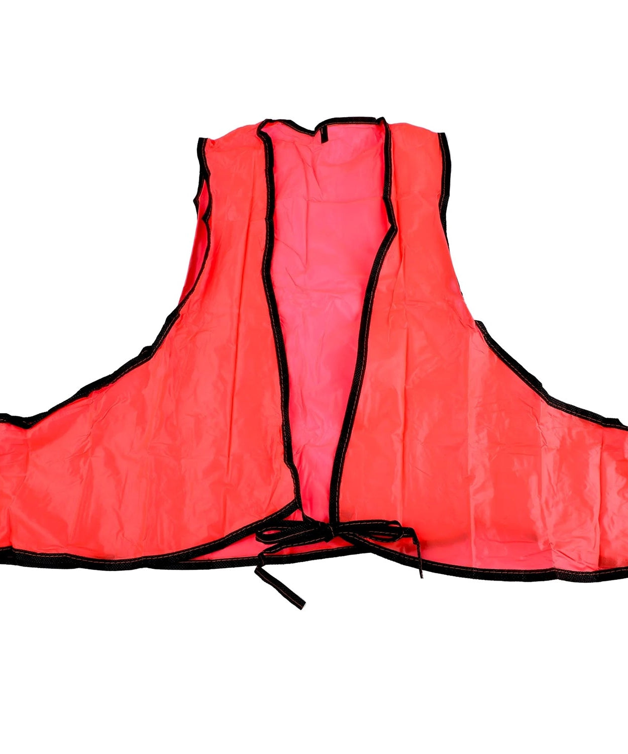 Economy PVC Safety Vest – Soft Vinyl, Tie Closure, High Visibility