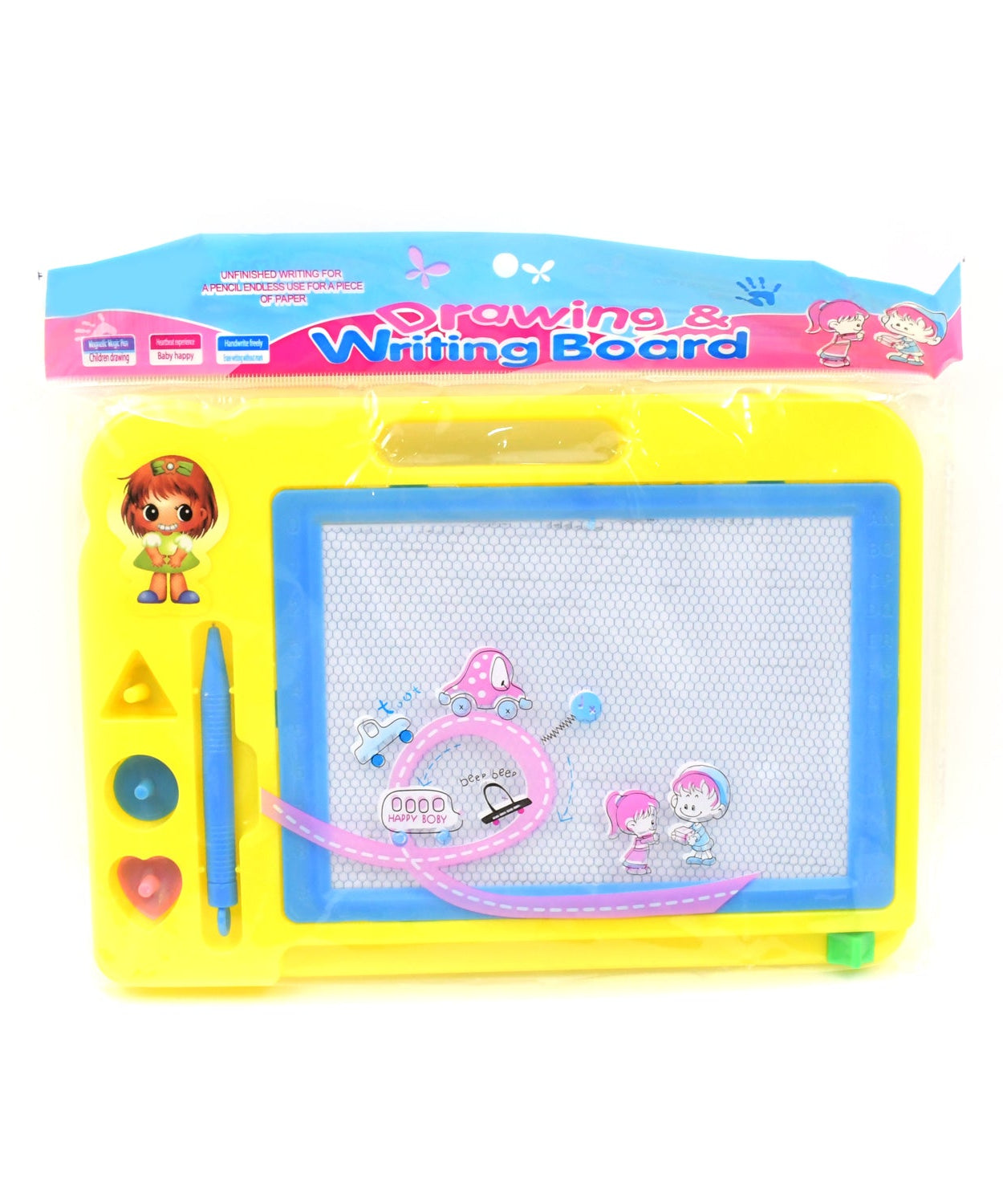 Children Magic Slate Pen Doodle Pad Erasable Drawing Easy Reading Writing Learning Graffiti Board Kids Gift Toy Magnetic Painting Sketch Pad for Baby Children (1 Pc Mix Color)