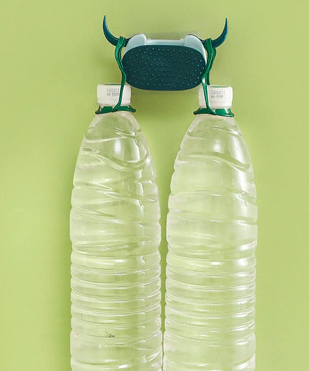 Multifunctional Cartoon Sticky Punch Free Mop Holder Wall Mounted Broom Organizer Cleaning Tools Holder Hanger, Self Adhesive Cute Cow Head Suction Cup Hanging Hook for Bathroom Kitchen (1 Pc)