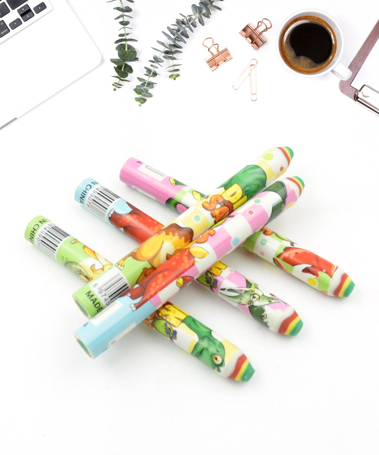 Fancy Erasers for Kids in Different Shapes – Rainbow Erasers, Stationery Gift for Kids Pencil Shaped Eraser for Children School Kids/Birthday Return Gift for Children (48 Pcs Set)