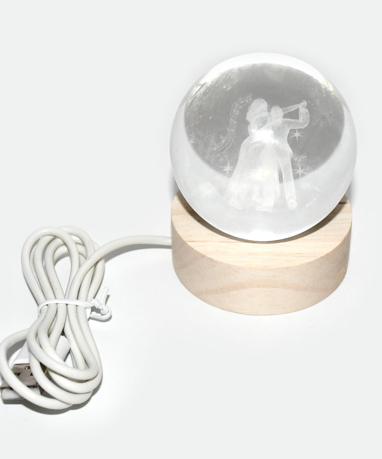 3D Crystal Ball lamps With Base (1 Pc)