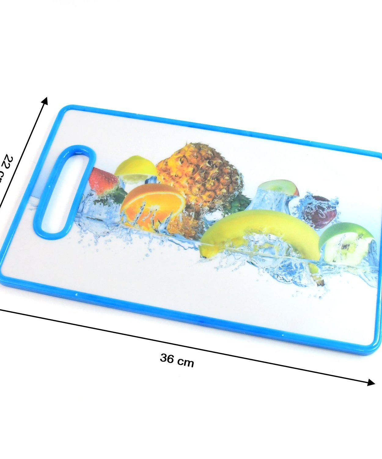 Large Fruit Print Food Preparation Cutting Board