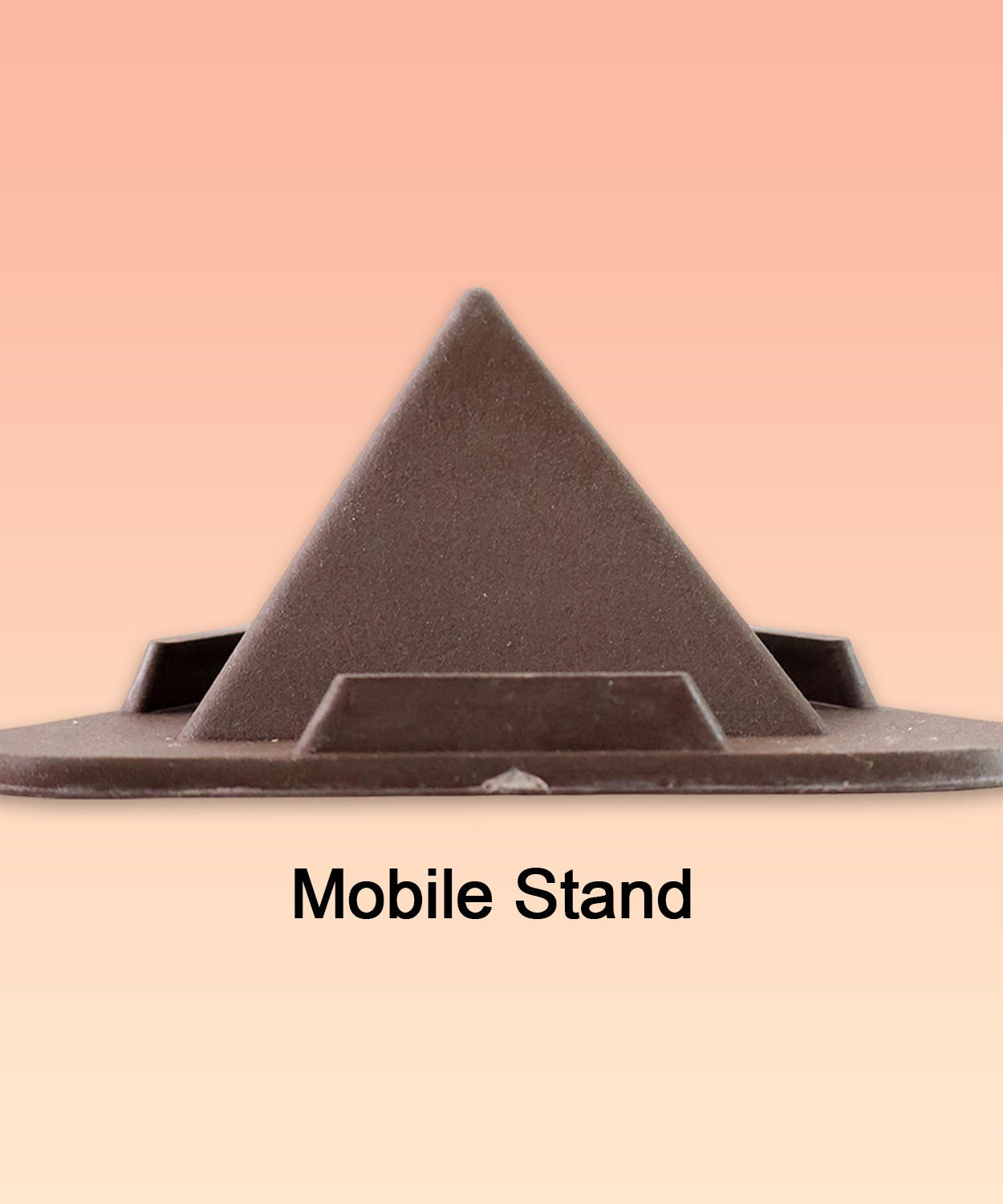 Pyramid Brown Mobile Stand with 3 Different Inclined Angles