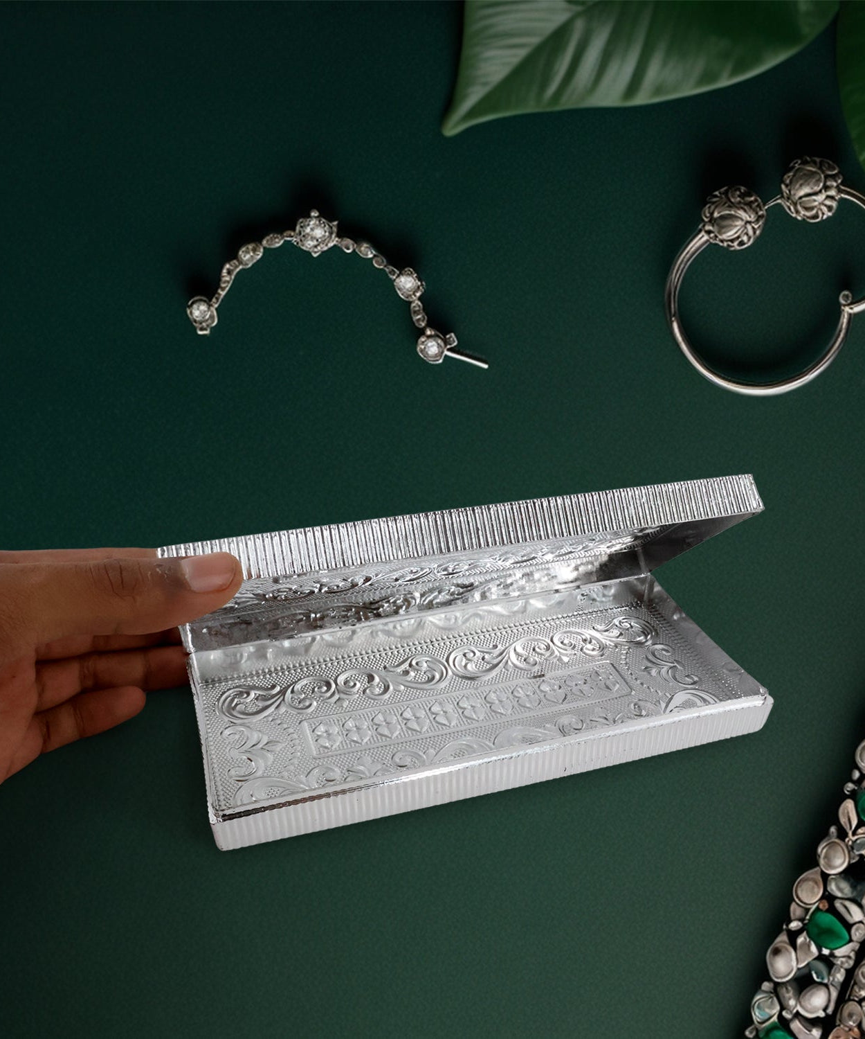 Multipurpose Rectangular Shaped Decorative Designer Gifting Cash Box  (1 Pc / 20×9 Cm)