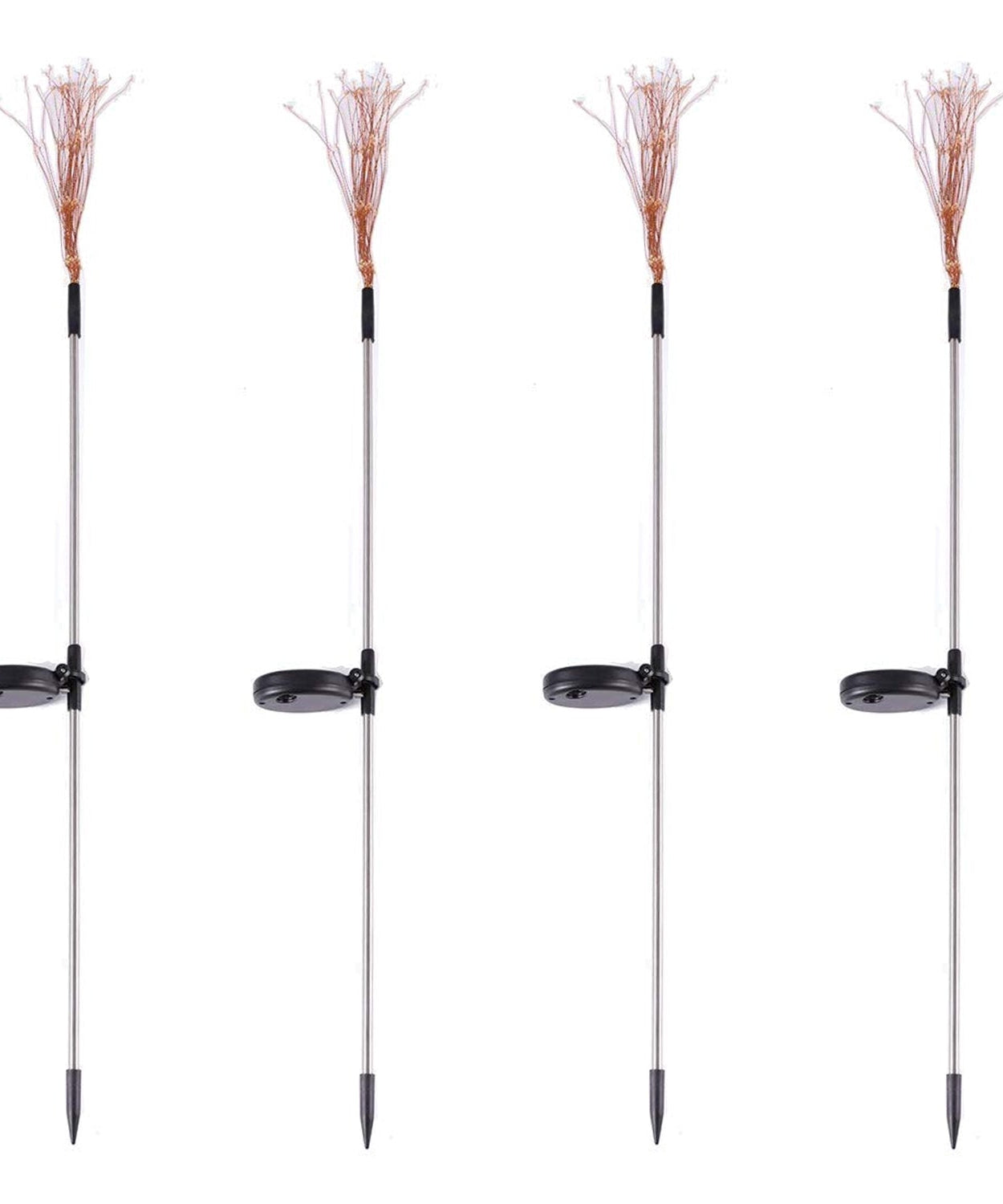 Colorful Multi Led Outdoor Solar Garden Lights (4 Pcs Set)