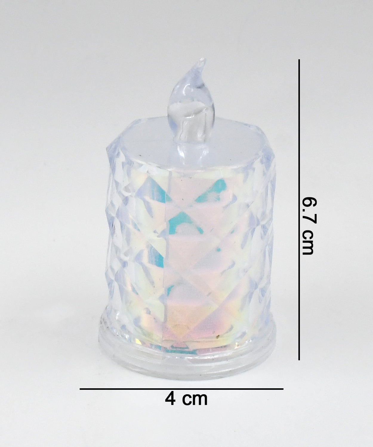 4 Pc Flameless and Smokeless Decorative Melting Candles LED Tea Light, Diwali