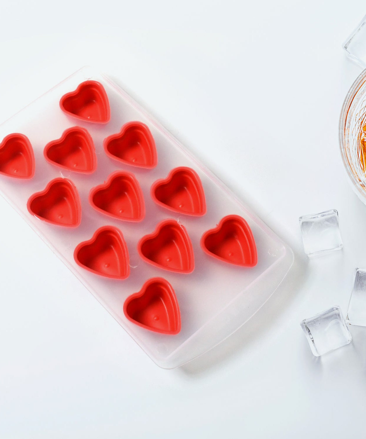 Silicone Mold Ice Cube Tray Creative Sweet Multi Type Ice Tray , Ice Cube Trays Multi Fruit Shape Ice Tray (1 Pc)