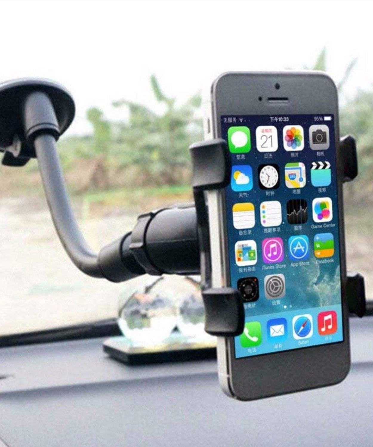 Flexible mobile stand with 360-degree adjustment