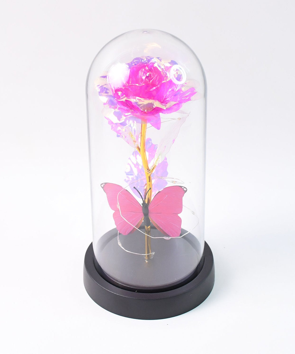 Blush Lite Rose & Wings Display