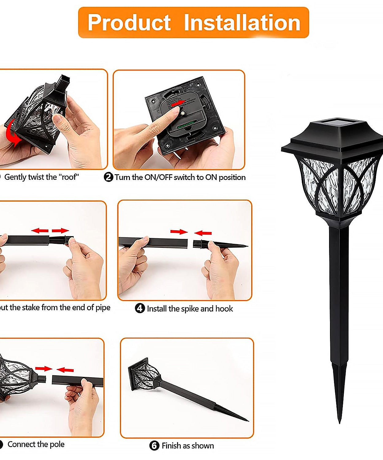 Solar light with stand