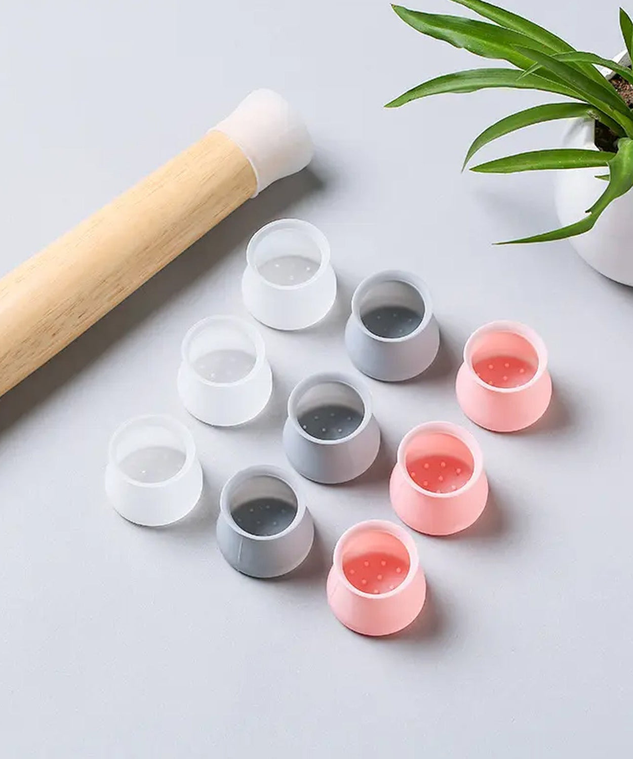 Silicone caps for chair legs