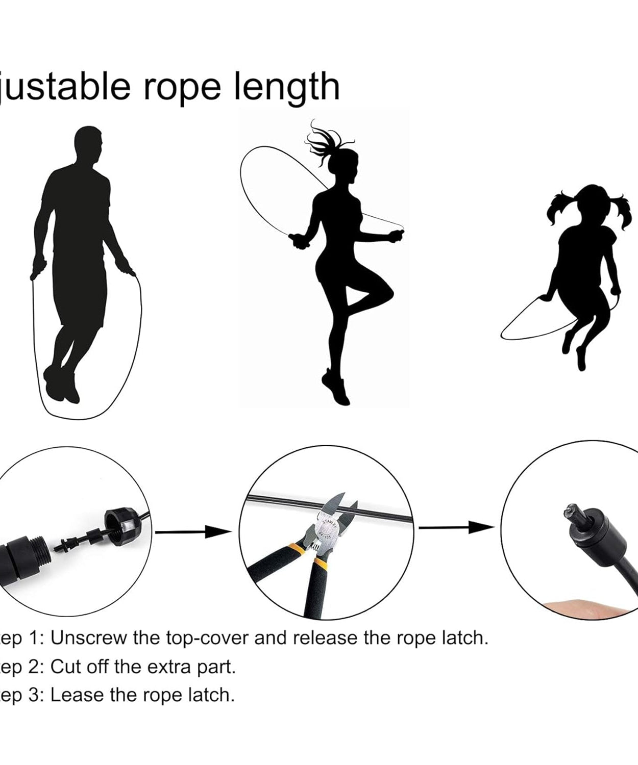 High-Speed Skipping Rope with Foam Padded Handles (1 Pc)