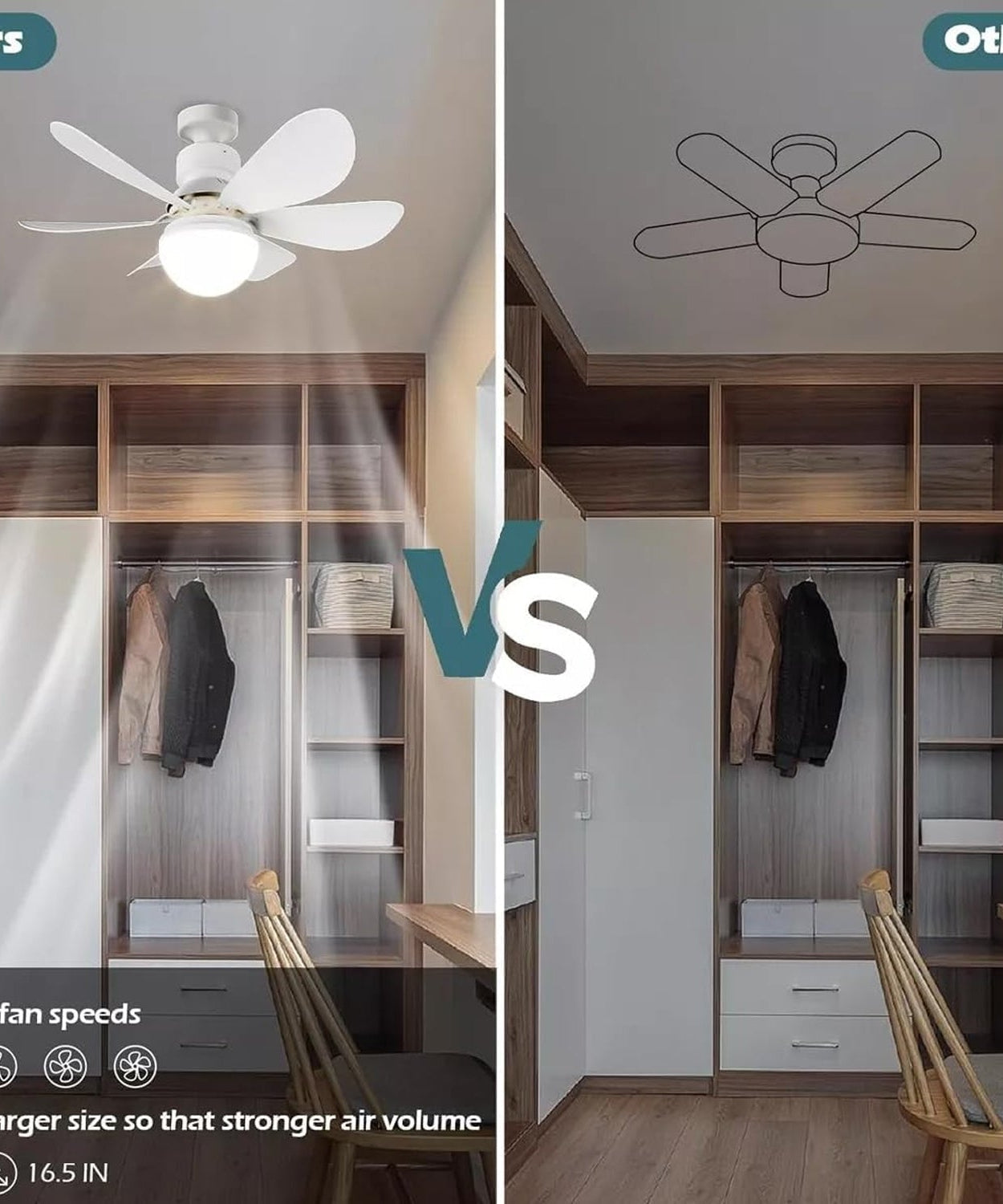 40W LED Ceiling Fan Remote Control