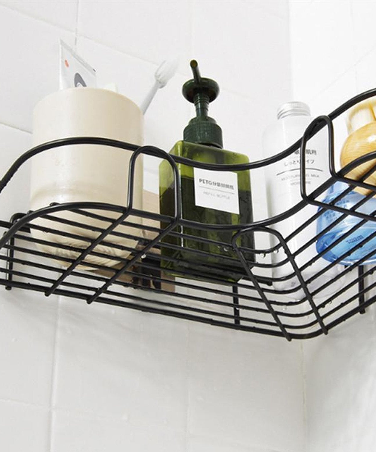 Self-adhesive shelf for bathroom and kitchen