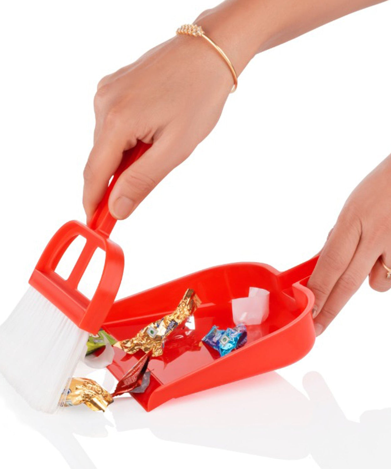 Big dustpan with brush, easy cleaning set