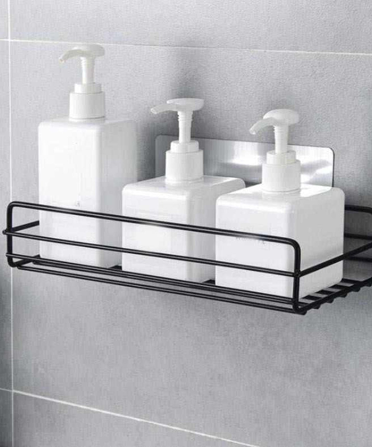 Wall mount metal rack for bathroom and kitchen