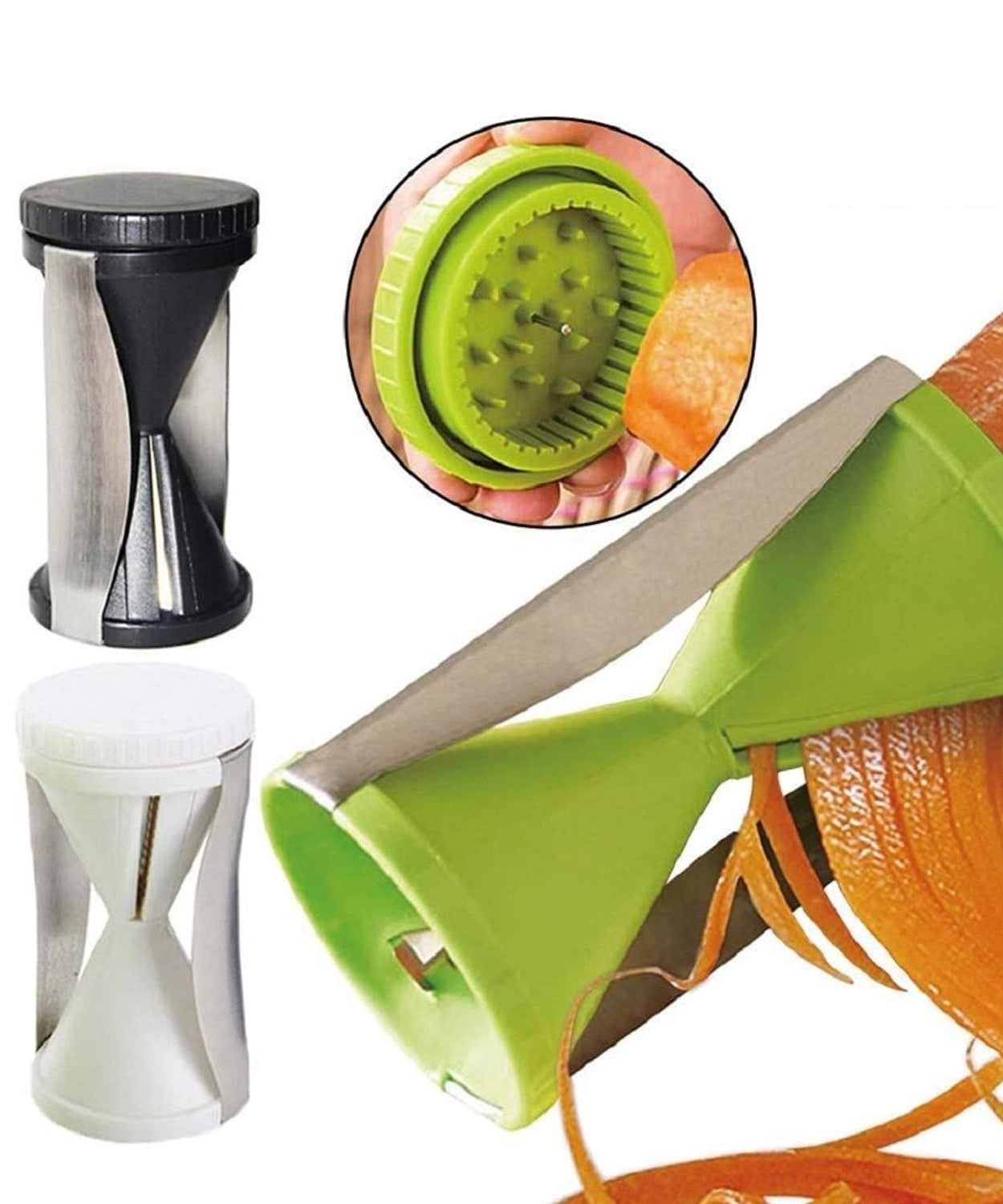 Portable Stainless Steel Handheld Spiralizer & Vegetable Slicer