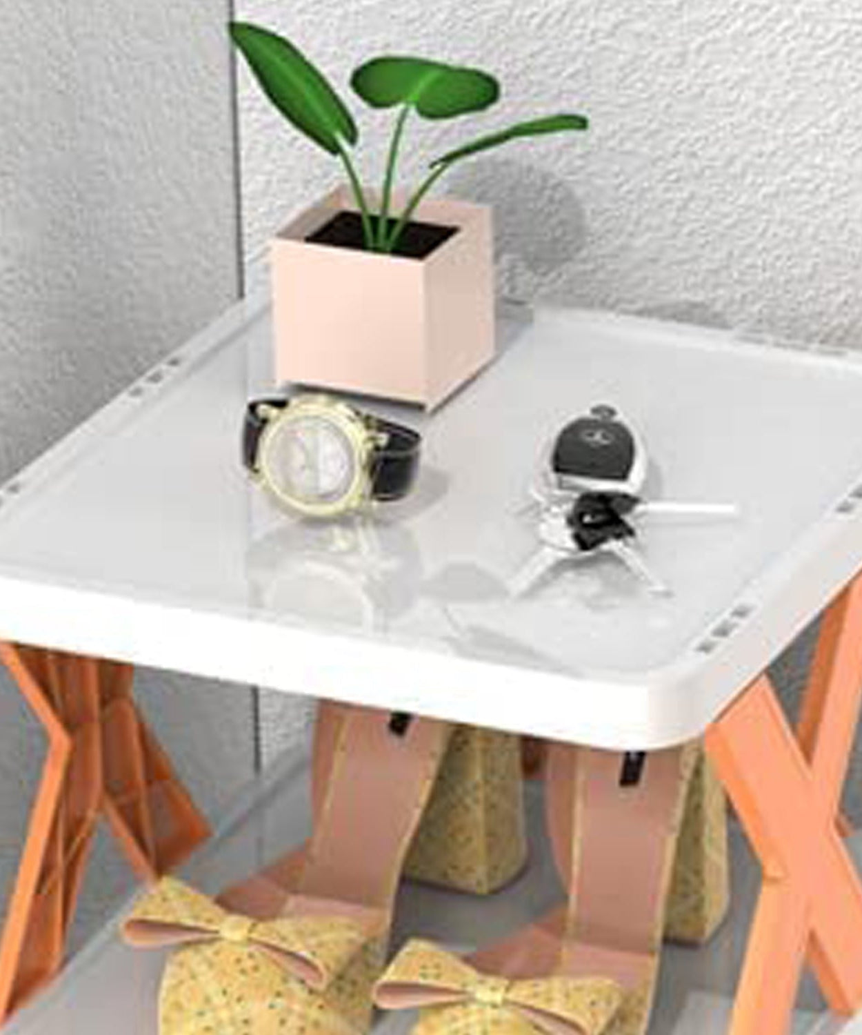 6-layer foldable shoe rack for efficient storage