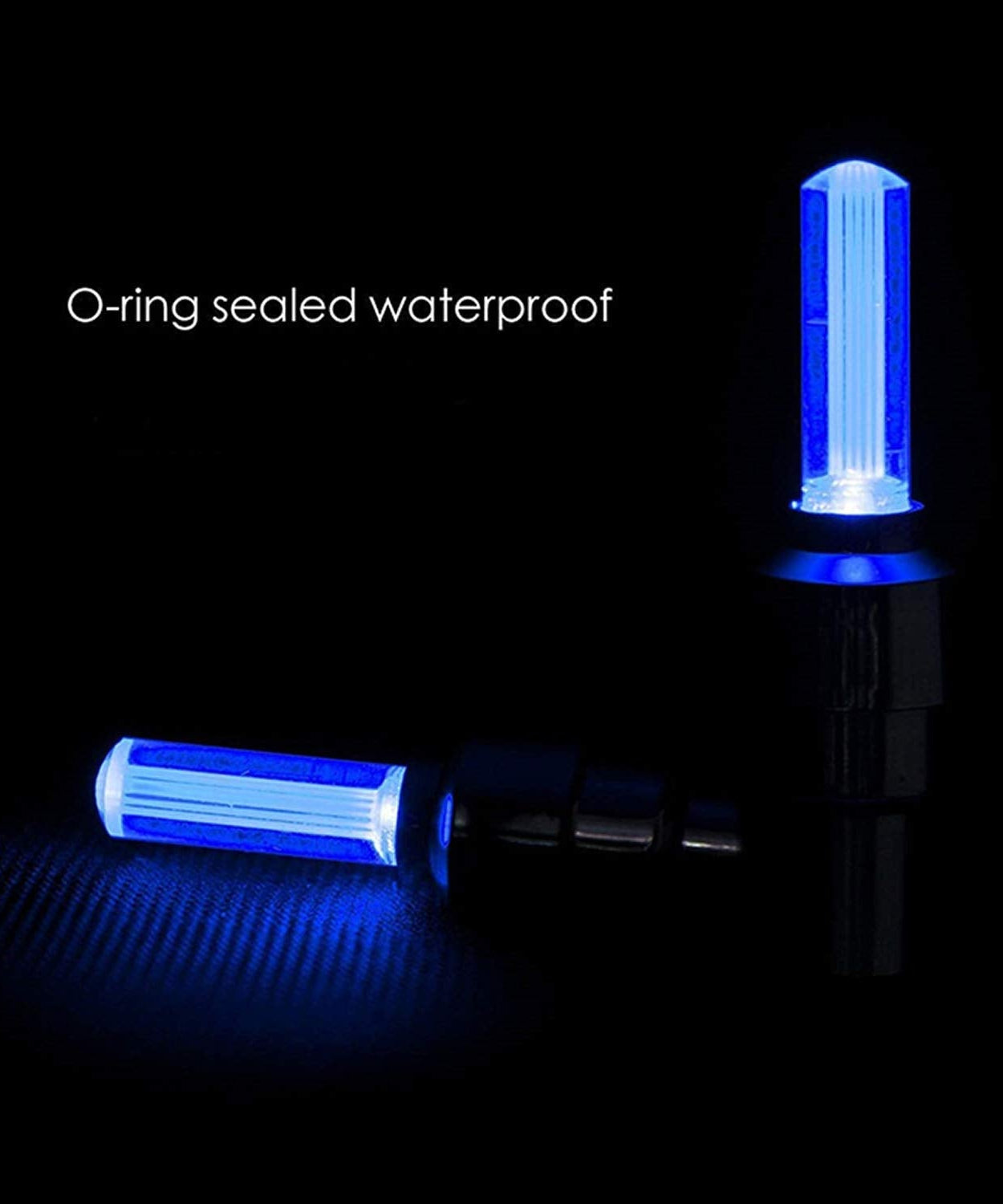 LED Flash Light lamp tyre Wheel Valve Sealing caps (2 Pc / Mix Color)