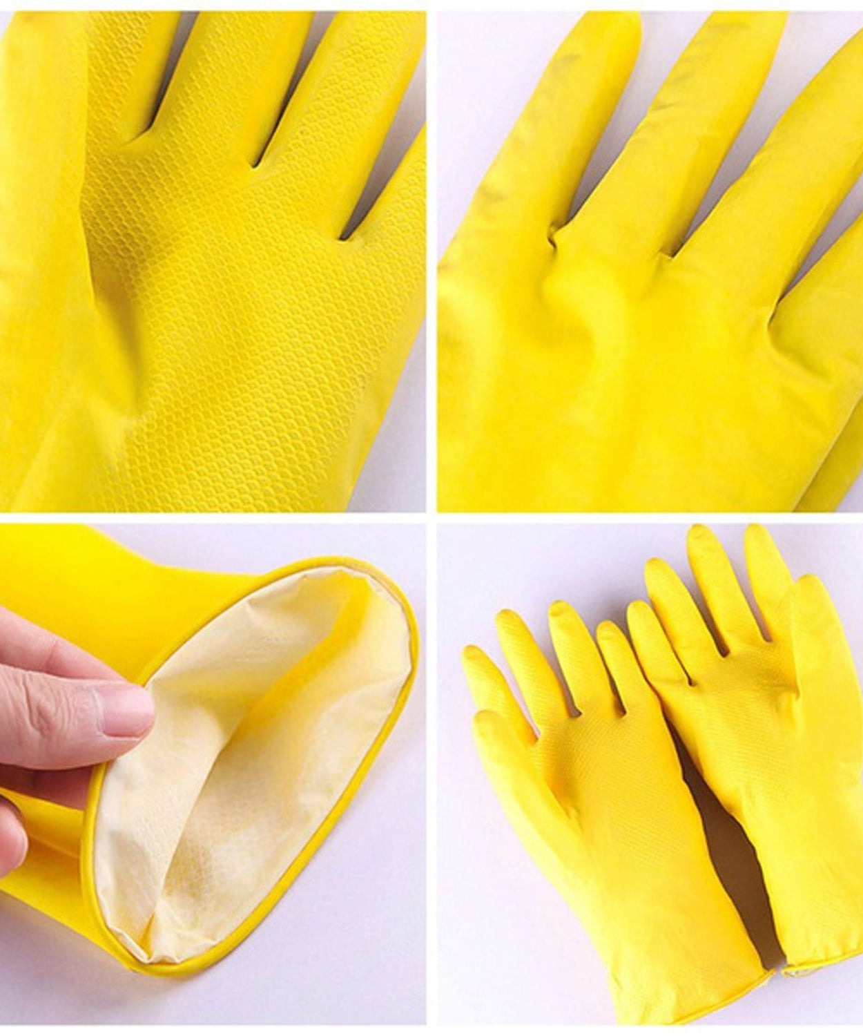Reusable rubber gloves for effective cleaning