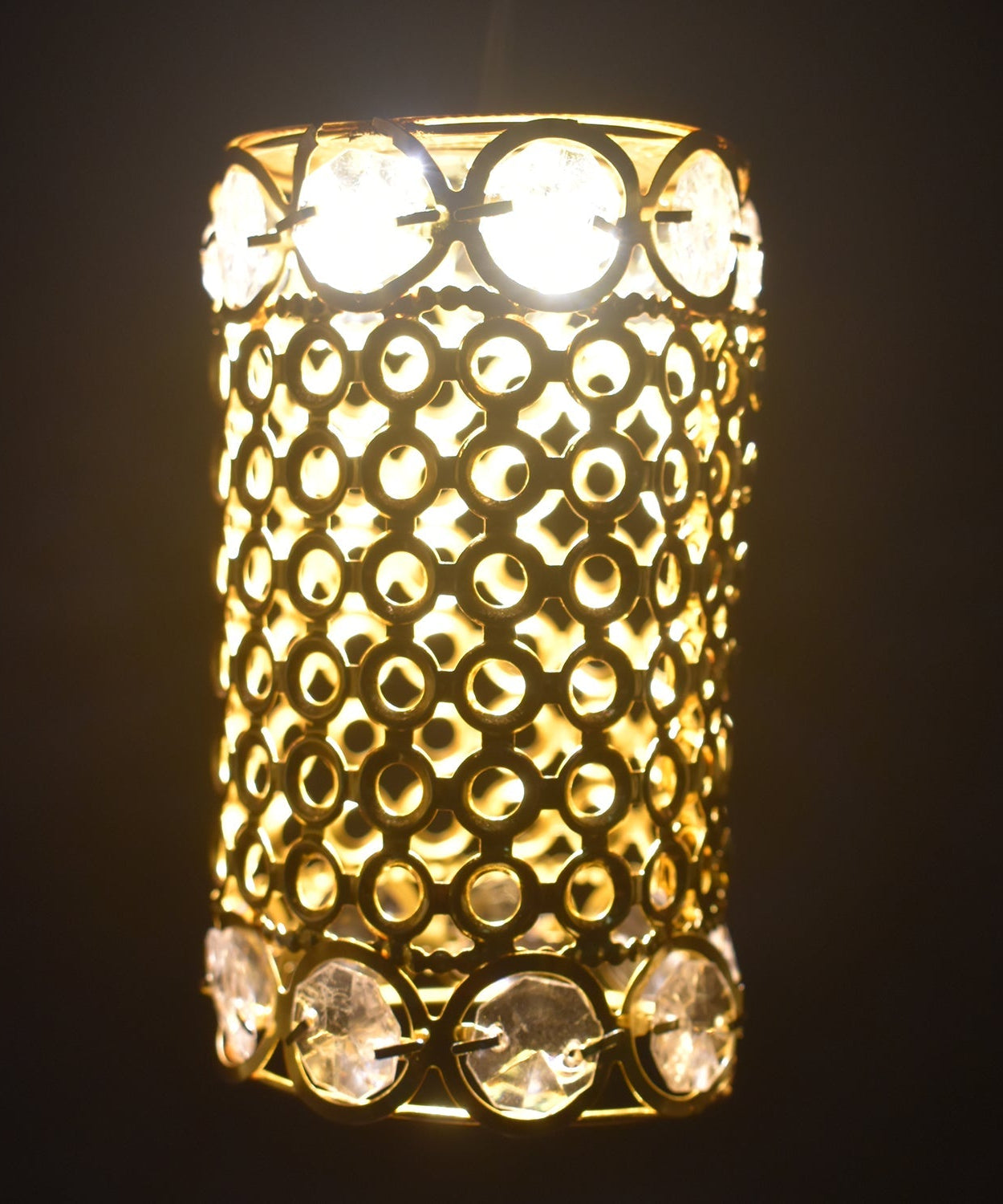 Golden diamond jhoomer for home decoration.