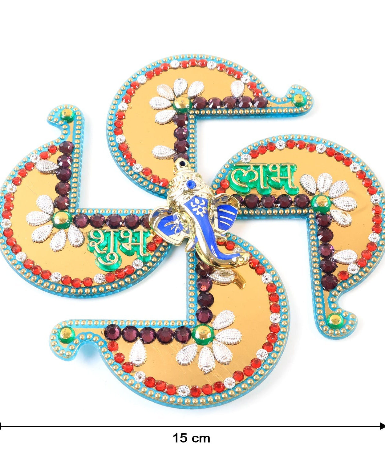 Religious Golden Swastik Wall Hanging