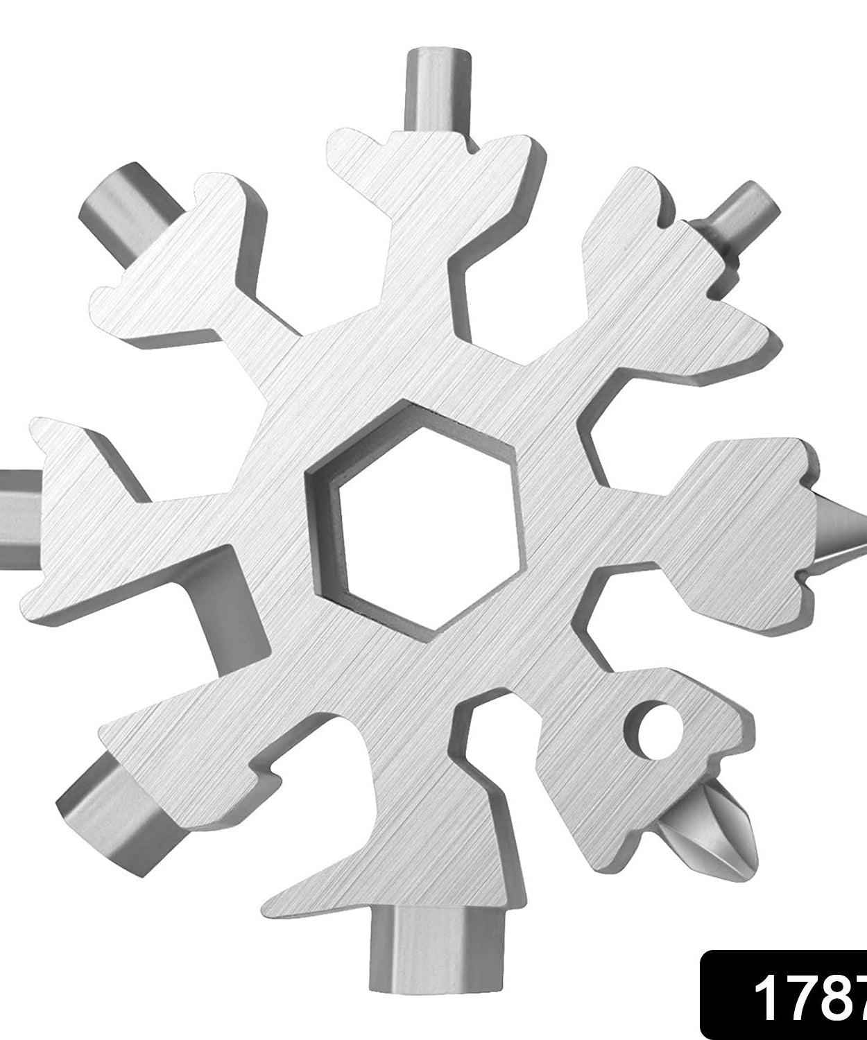 Durable & Portable 18 in 1 Snowflake Multi-Tool, Snowflake Bottle Opener Flat Phillips Screwdriver Kit Wrench