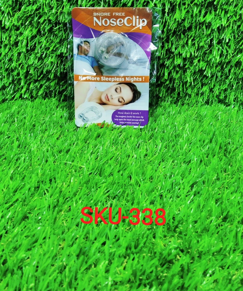Lightweight snore-free nose clip for reducing snoring and enhancing sleep comfort.