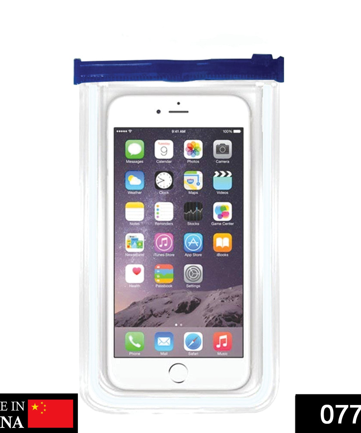 Mobile zip pouch with waterproof design for secure storage.