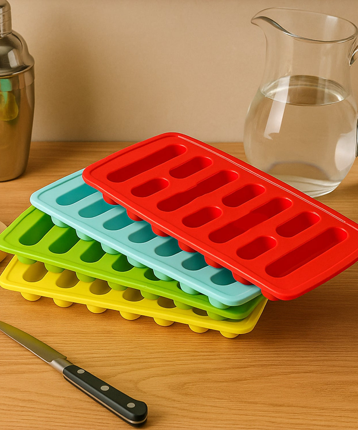 4-Piece Fancy Ice Tray – Versatile Household Ice Maker