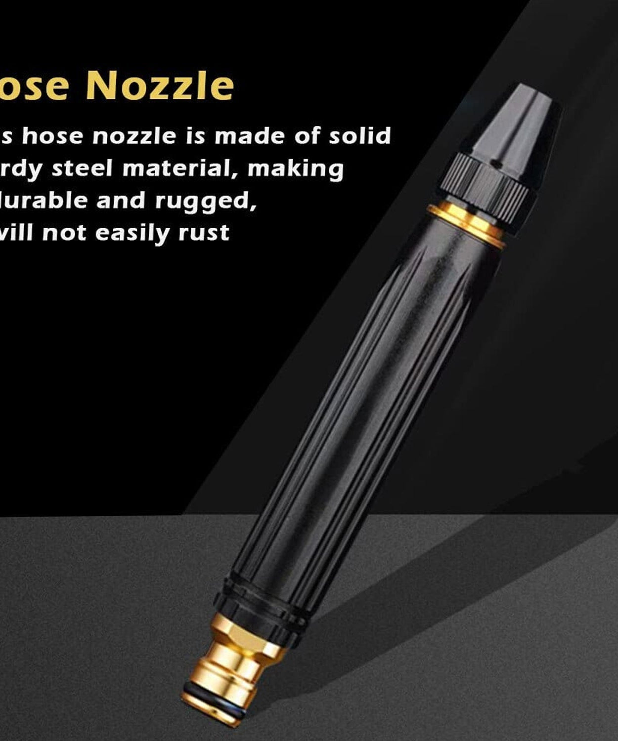 High pressure spray gun with ergonomic handle.