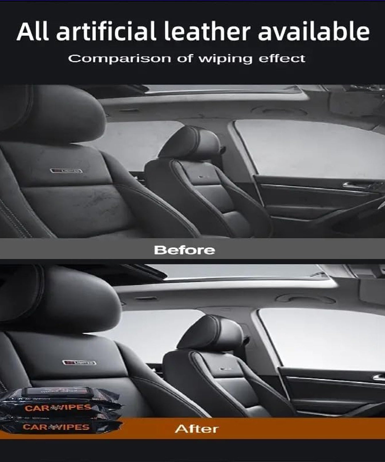 Car Dashboard Scratch Remover Tissue (80 Pcs Set)