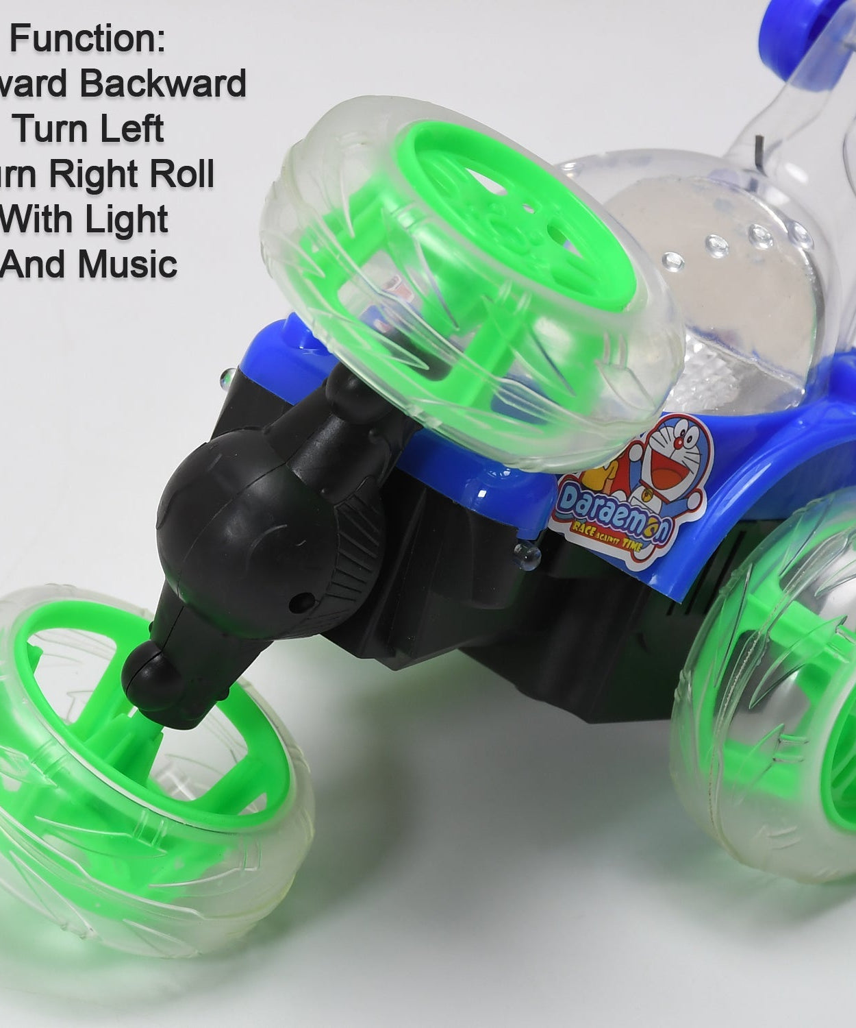 360-degree stunt car with lights