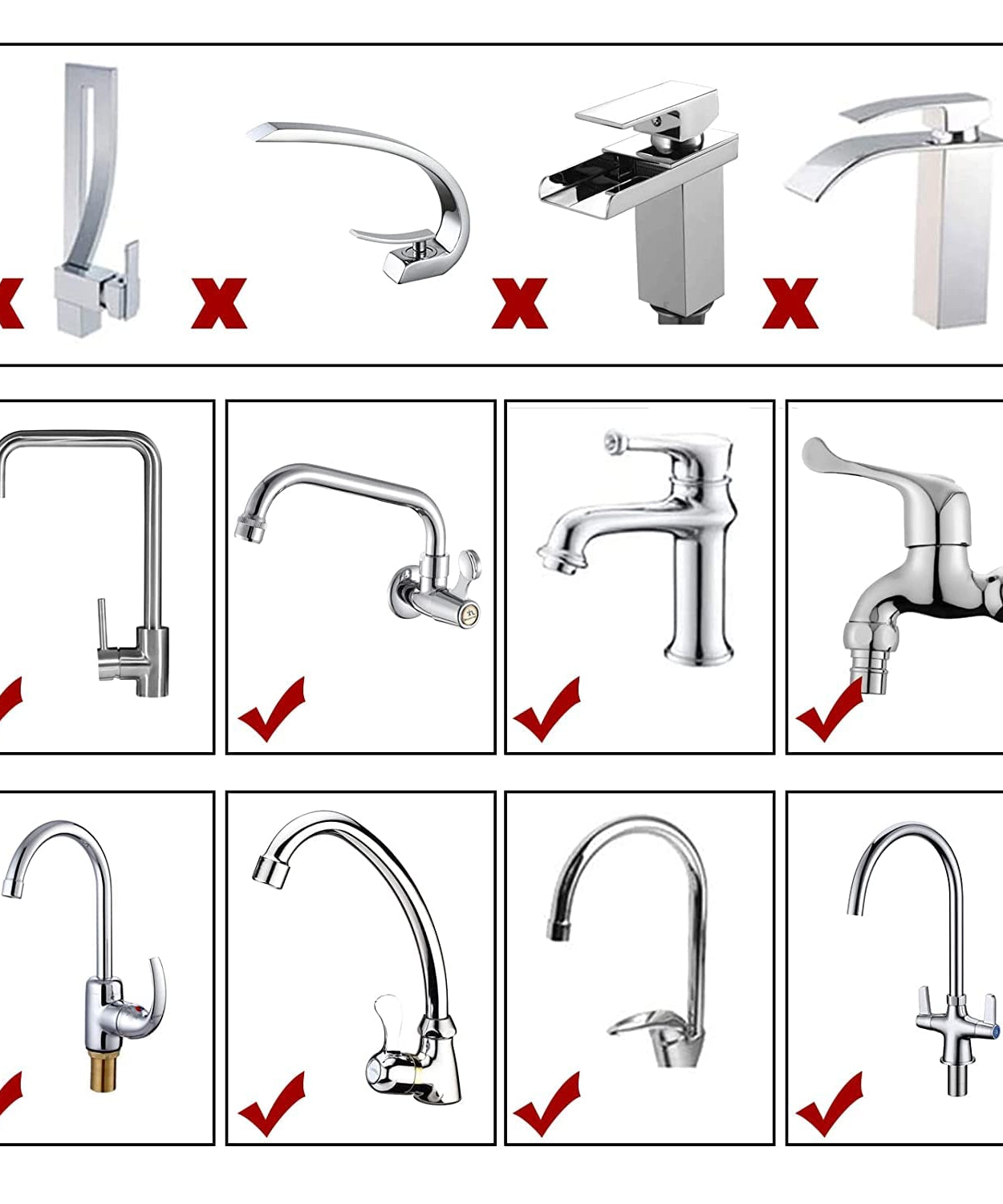 Kitchen water filter tap, 4-layer carbon, improves water quality