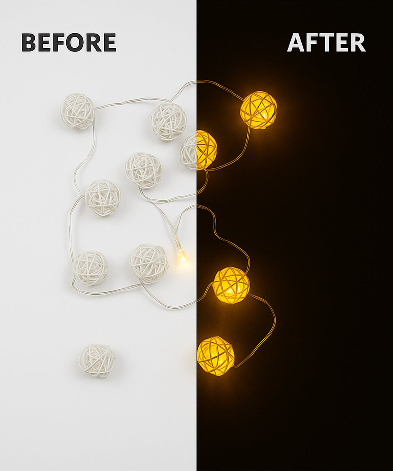 Decorative Rattan Ball Lights