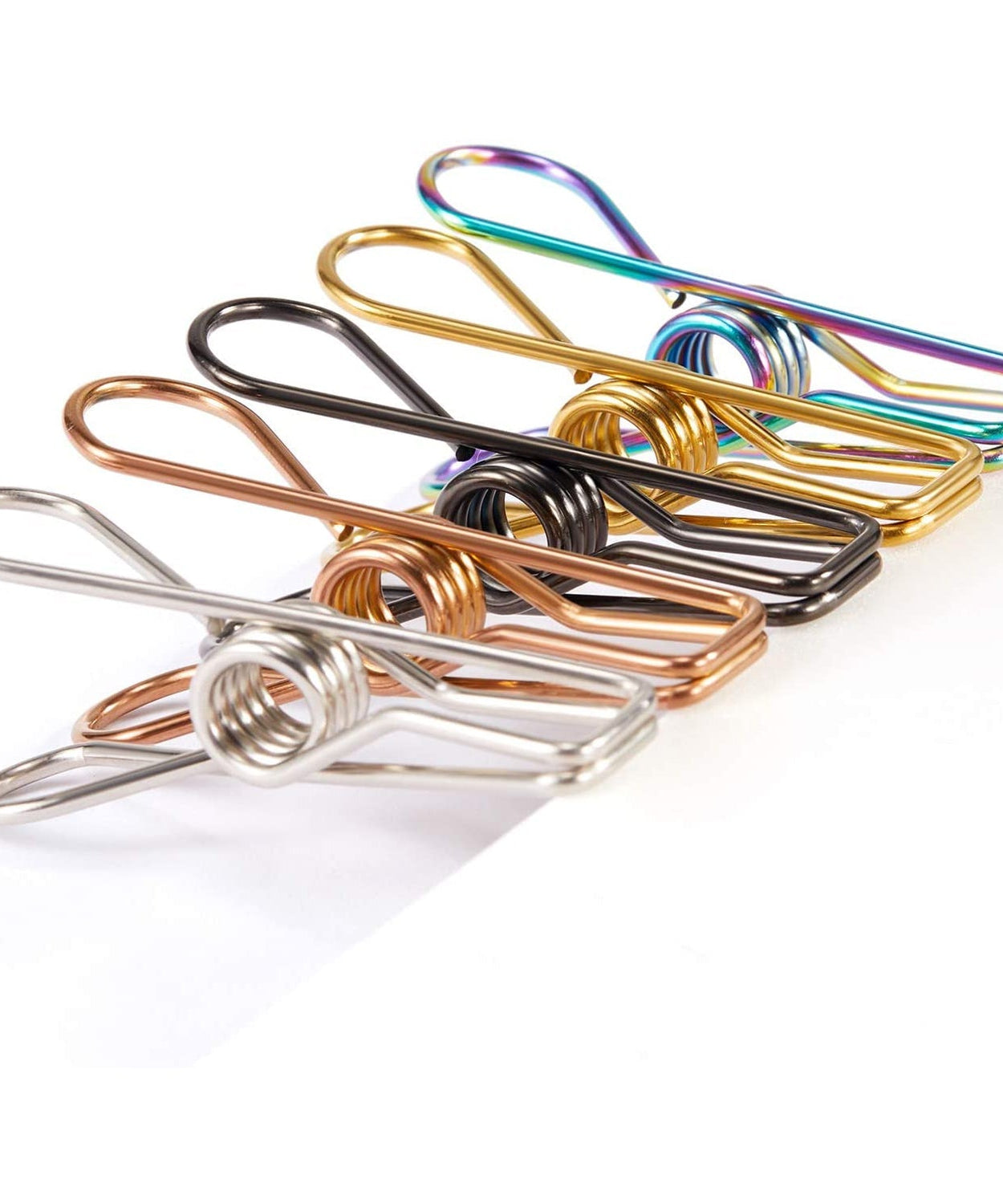 Heavy-duty stainless steel clips for hanging various items