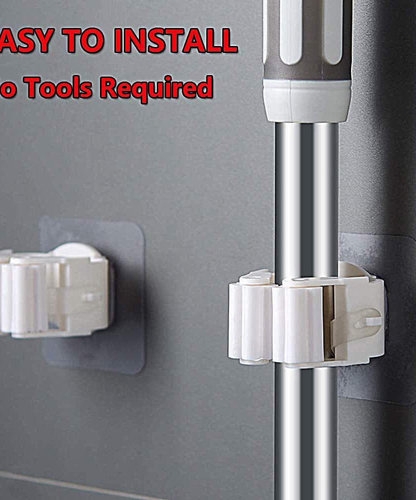 Magic Sticker Series Self Adhesive Mop and Broom Holder