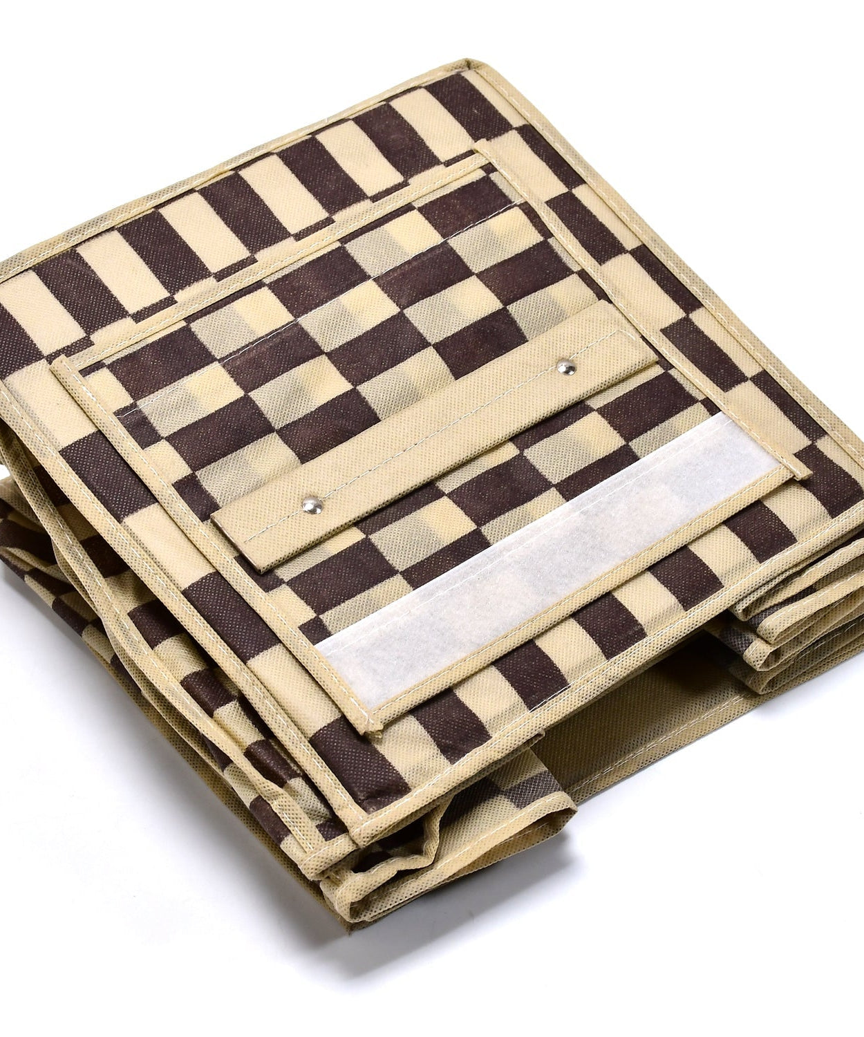 2-shelf hanging closet organizer, fabric material