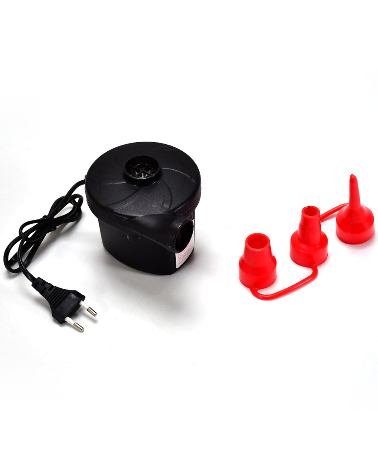 Air pump with three nozzles, for balloons and sports balls