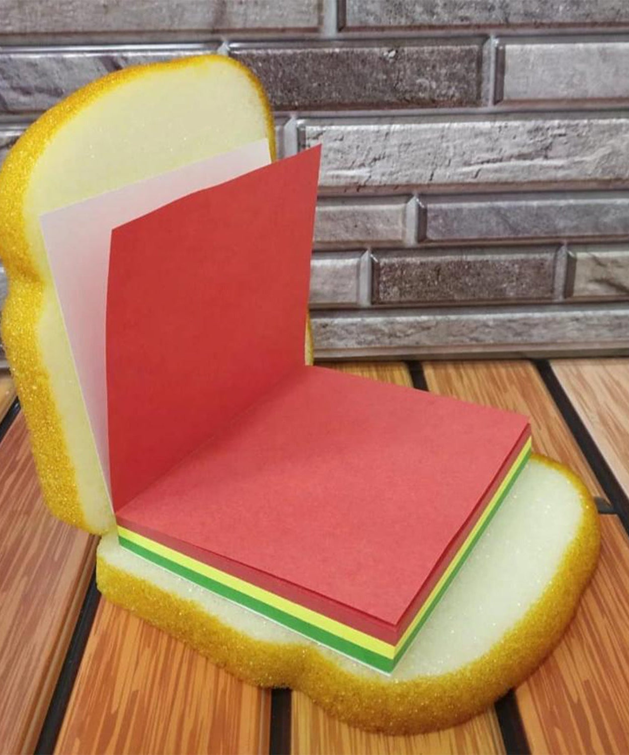Sandwich Shaped Note  /  Sticky Notes  /  Memo Notes, Unique Mini Notes (Multicolor)