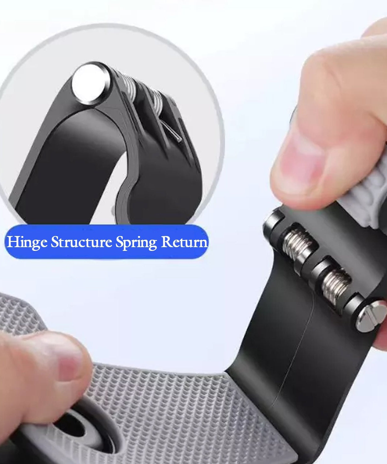 Adjustable car phone holder with 180-degree rotation, stable dashboard mount