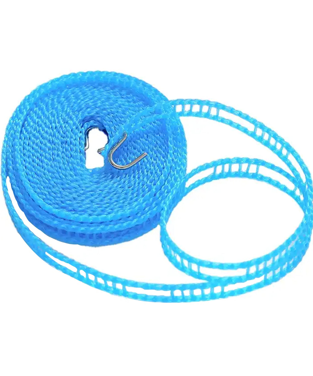 3 Meter Anti-Slip Clothesline Rope - Nylon, Hooks, Indoor/Outdoor