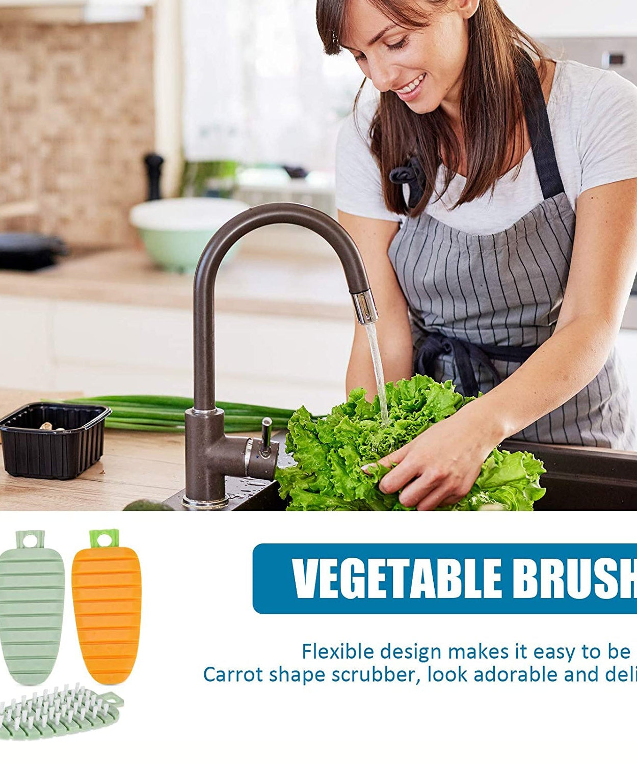 Plastic Fruit & Vegetable Brush (1 Pc)