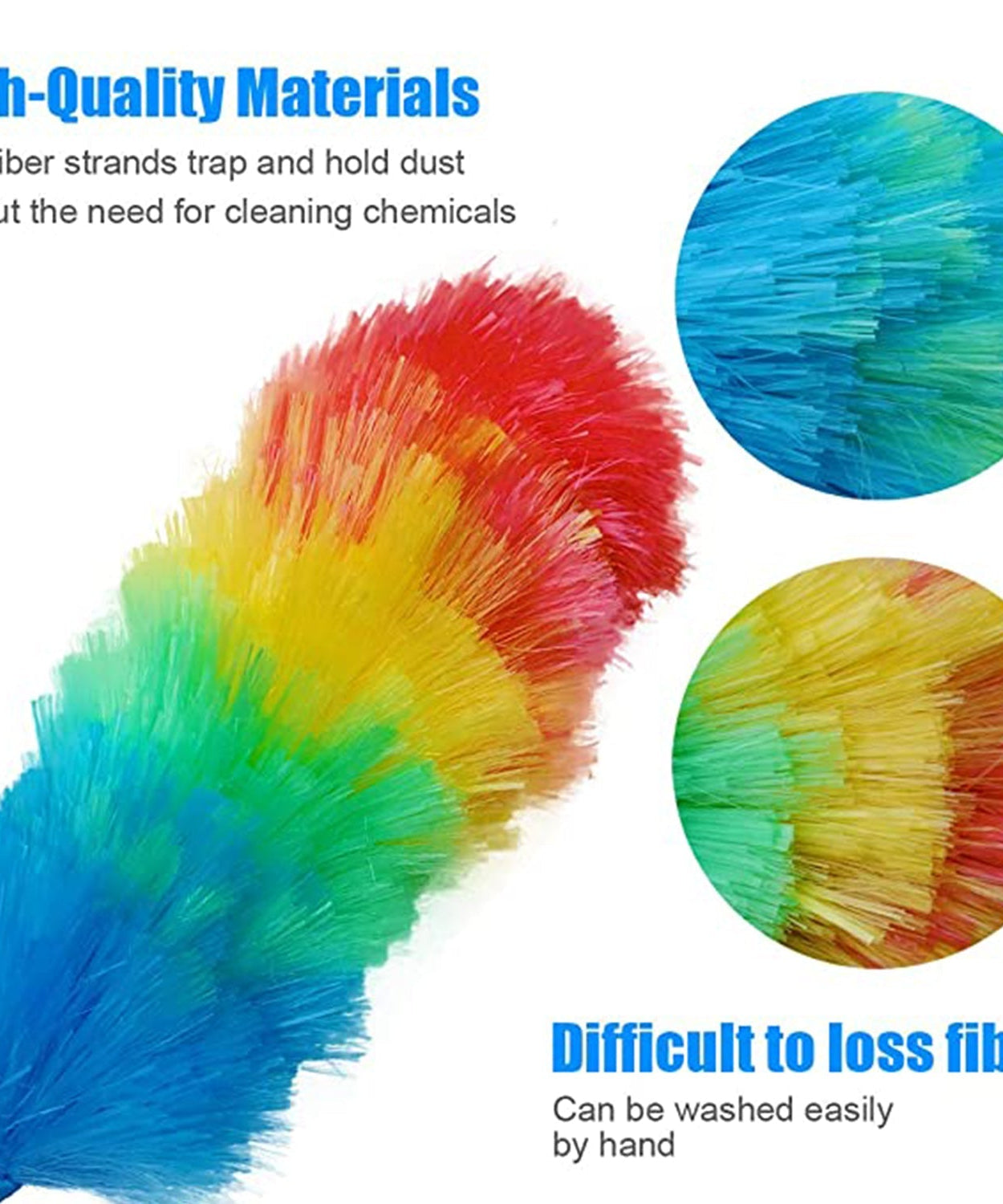 Colorful feather duster for dusting