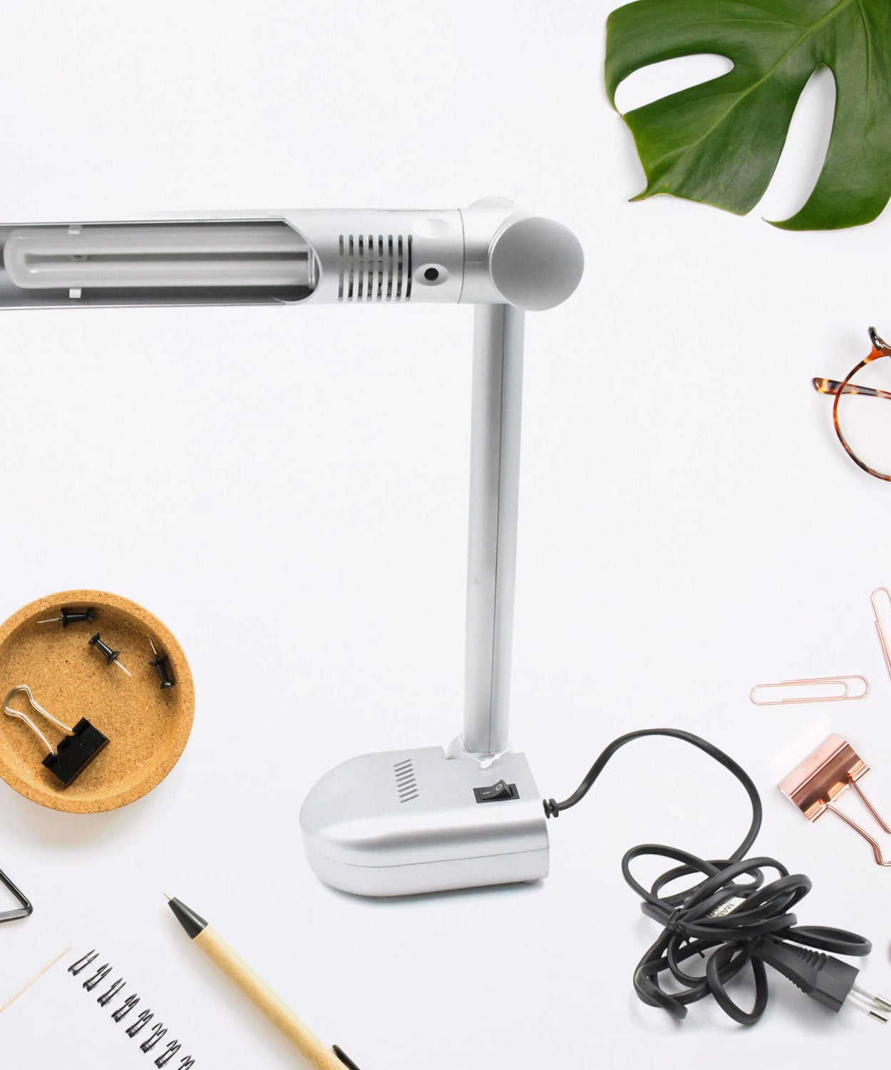 Multifunctional LED Desk Lamp Dimmable Office Lamp Children’s Student Desk Lamp Reading Lamp  White Eye-Caring Desk Light, Energy Saving Desk Lamp Table Lamp - Study Desk Lamp (1 Pc)